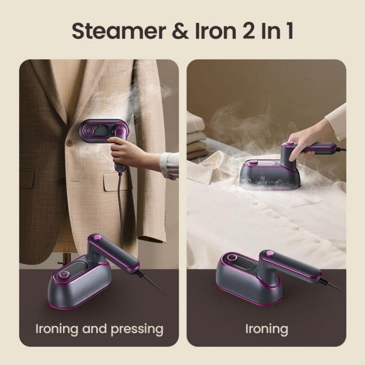 2-in-1 Iron & Steamer Pro