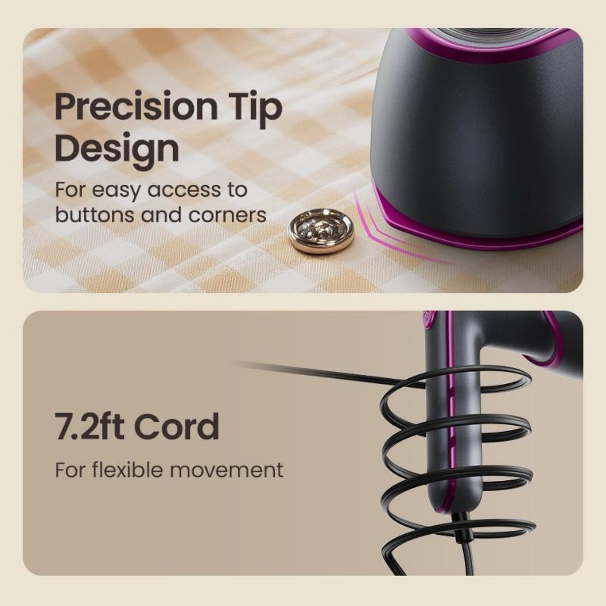 2-in-1 Iron & Steamer Pro